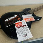 Washburn Elgitarr Svart WI200 PROE Oanvänd med Fodral
