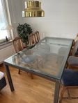 Stort glasbord terrassbord matbord formlagret