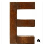 E i Rostig plåt 30x15cm