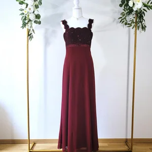 Y2K Vinröd Balklänning – Vintage Romantisk Stil 