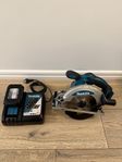 Makita DSS610 cirkelsåg inklusive batteri och laddare
