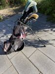 golfklubbor och bag
