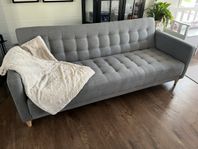 Fräsch soffa/ bäddsoffa grå