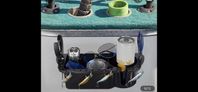 hållare för fiskedrag, verktyg, mugg mm