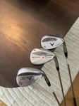 3 Callaway wedgar (54°, 56°, 60°)