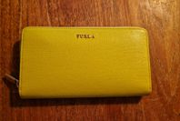 Äkta, Furla plånbok oanvänd, grön/gul.