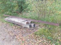 Järnbalk och träslipers