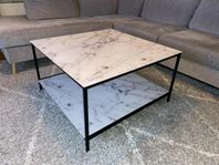 Marmor/glas soffbord i två plan 