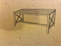 Matbord 160 x 80 cm nytt i kartong.