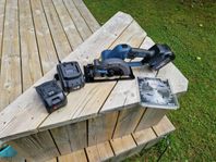 Cirkelsåg med 2 batterier