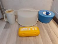 Tupperware tårtbox salladsslunga multikanna 1,2l äggbox