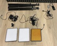 2st Viltrox LED VL-200T +amaran aputure HR 672