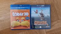 Lorax 3D och Robinson Crusoe 3D - Blu-ray