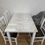 Matbord 120x60 med 3 stolar 
