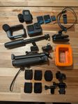 GoPro Hero 10 BLACK + Många tillbehör