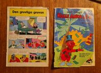 Kalle Anka tidningar två från 1970, nummer 3 och 42.