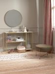Stilrent soffbord & avlastningsbord i vit/guld 