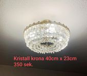 Kristall krona /Lampa   Vintage Lampa  