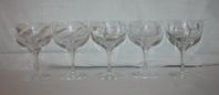 5 st Château coupe / champagneglas 35cl Bertil Vallien