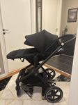Cybex EOS Lux Moon Black + tillbehör 