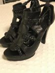 Zara Black Collection Sandaletter, Svarta, EUR 37