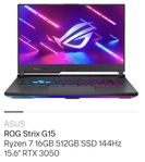 asus rog strix g15 razyen 7 + 1tb ssd 