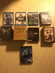 7 Blu-ray boxar. 2 DVD boxar. 