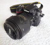 Nikon D7000 med 18-200 mm oblektiv