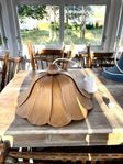 Retro taklampa / spånlampa som blomma