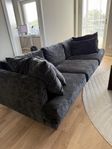 Harper 3 s-its XL tyg Navy +fåtlj+fotpall