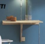 Väggmonterat klaffbord bord IKEA Vintage Ingo furu NYTT! 