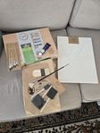 Oljemålningsset från Søstrene Grene + penslar + färg