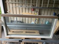 Fönster 3-glas 160X80 cm med fast karm helt nytt