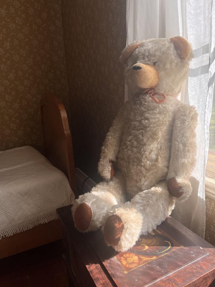 Jättefin antik nalle!