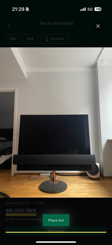 Bang Olufsen eclipse 65” oled...