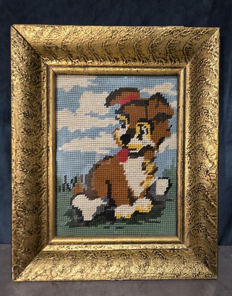 Disney hund - Broderad Tavla 