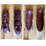 6 st afrikanska masker