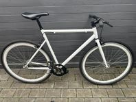 Fixie / Single Speed cykel 57 cm – vit, stilren och lätt