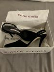 Svarta slingbacks Walter Steiger  st37