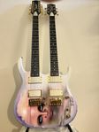 Handbyggd dubbelhalsad elgitarr: Mabass Custom 12/6