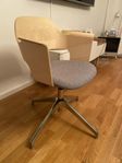 Skrivbordsstol Fjällberget IKEA höj- sänkbar björk/krom