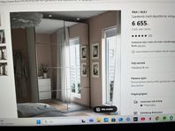 Ikeas PAX serie garderob med skjutdörrar