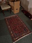 Äkta handknuten orientalisk matta 77x125