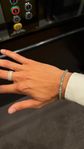 Exklusivt "Tennisarmband" 10K Vitt Guld - "14.3ct VVS" 4.4mm
