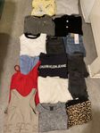 Tröjor, jackor, klackar, jeans mm