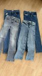 Märkes jeans till smal tjej 160-164
