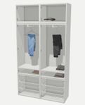 Två IKEA Platsa garderober m dörrar