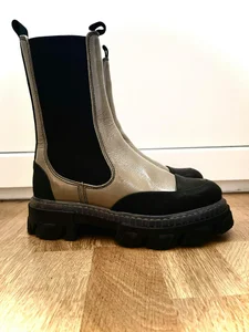 Ganni biker boots 