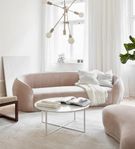 3-sits soffa & sittpuff (Austin & Coconino)