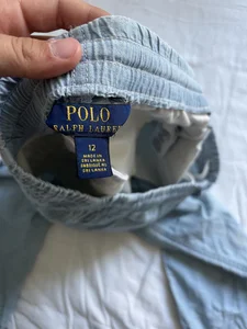 Polo Ralph lauren linné byxor, ljusblåa